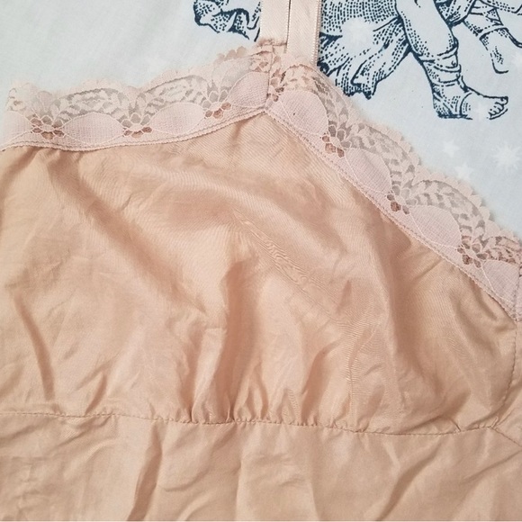 Peach Silk Cami/Tank Y2K Size 14 #0102 - Picture 7 of 7